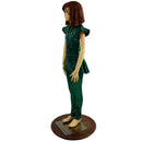 Girls Green Kaleidoscope Catsuit with Front Zipper and Ruffle Rump - Coquetry Clothing