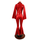 Womens Waterloo Catsuit in Red Sparkly Jewel-4