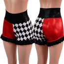 High Waist Circus Shorts with Ruffled Leg-1