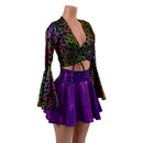 Wrap & Tie Top with Trumpet Sleeves TOP ONLY-3