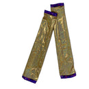 Gold Sparkly Jewel Arm Warmers with Grape Holo Trim-1