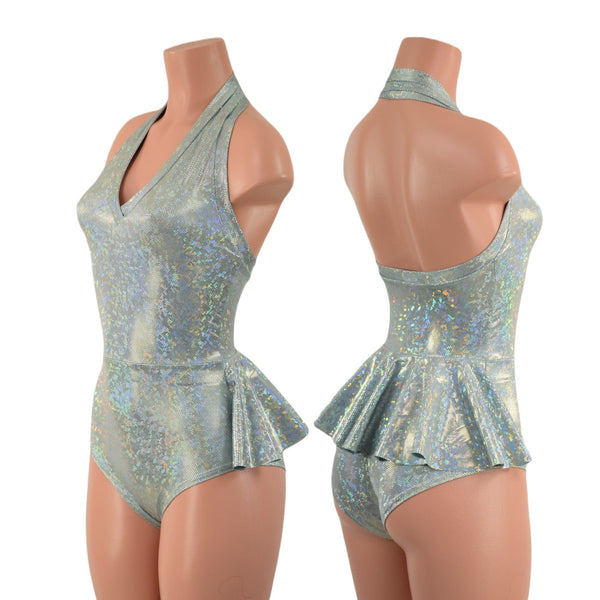 Backless Bella Romper with Ruffle Rump, Created in Frostbite - 4