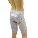 Mens Midrise Sahara Shorts Chaps in White Kaleidoscope-5