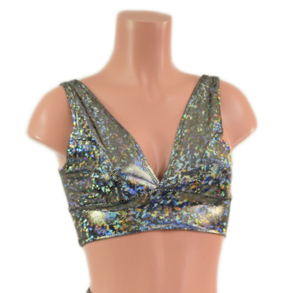 Starlette Bralette in Silver Kaleidoscope