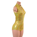 Sleeveless Stella Romper in Gold Sparkly Jewel-4
