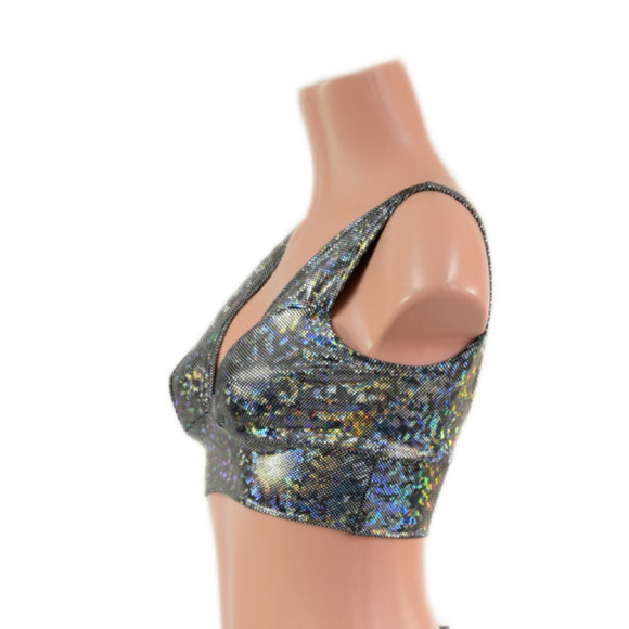 Starlette Bralette in Silver Kaleidoscope