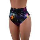 Galaxy High Waist Siren Shorts with Brazilian Cut Leg-3