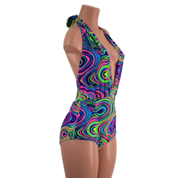 Neon Glow Worm Josie Romper - 3