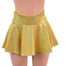 Gold Sparkly Jewel Circle Cut Mini Skirt-1