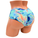 Lapis Lagoon Ultra Cheeky Booty Shorts-4