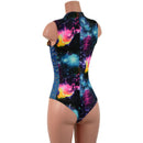 Plunging V Neck Side Panel Romper-2