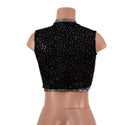 Sleeveless Keyhole Top in Star Noir - 4
