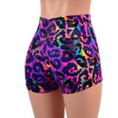 Rainbow Leopard High Waist Shorts-4
