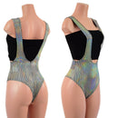 Prism Holographic Suspender Romper with Brazilian Cut Leg (Top sold separately)-1