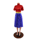 Tea Length Super Hero Skater Dress-3