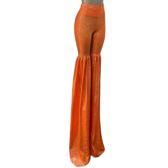 Leggings Style Stilt Pants in Neon Orange Kaleidoscope