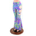 High Waist Solar Flares with Triple Cutouts and O-rings - 6