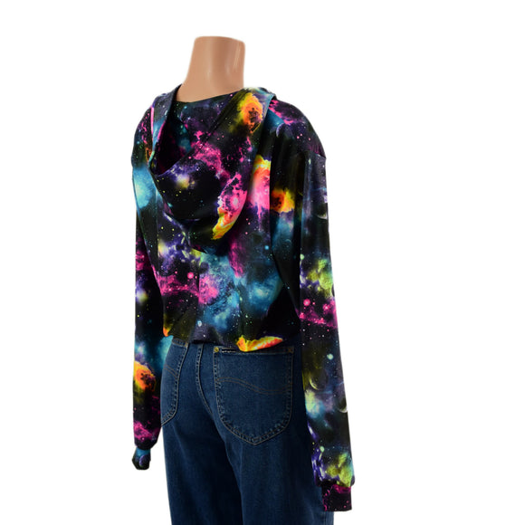 Hooded Kimberly Jacket in UV Glow Galaxy