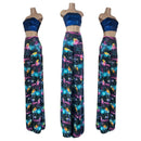 Fitted at the Hips Stilt Pants in UV Glow Galaxy-1