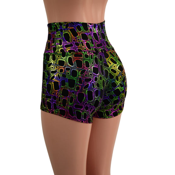 READY to SHIP Poisonous High Waist Shorts - Coquetry Clothing