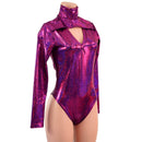 Fuchsia Sparkly Jewel Romper and Breakaway Skirt Set-5