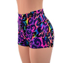 Rainbow Leopard High Waist Shorts-3