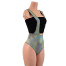 Prism Holographic Suspender Romper with Brazilian Cut Leg (Top sold separately)-3