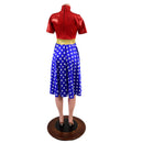 Tea Length Super Hero Skater Dress-5