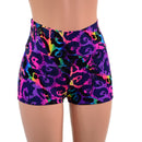 Rainbow Leopard High Waist Shorts-2