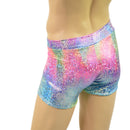 Mens Rio Midrise Shorts in Rainbow Shattered Glass-2