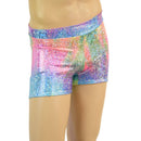 Mens Rio Midrise Shorts in Rainbow Shattered Glass-1