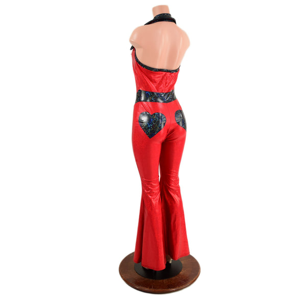 Valentine Solar Flare V Front Catsuit with Plunging Showtime Collar
