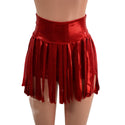 High Waist Gladiator Shorts in Red Sparkly Jewel - 2