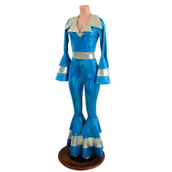 Dancing Queen Multi Tiered Bell Bottoms and Waistband Catsuit - 6