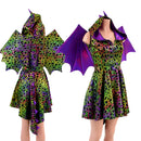 Poisonous Dragon Hoodie Skater Dress and Wings Set-1