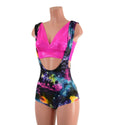 Suspender Romper with Boy Cut Leg and Starlette Bralette Set - 6