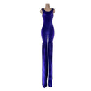 Purple Velvet Twist Back Stilting Costume-2