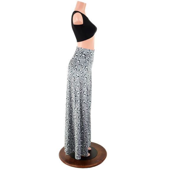 Medium Ready to Ship Distortion Velvet Wide Leg Pants