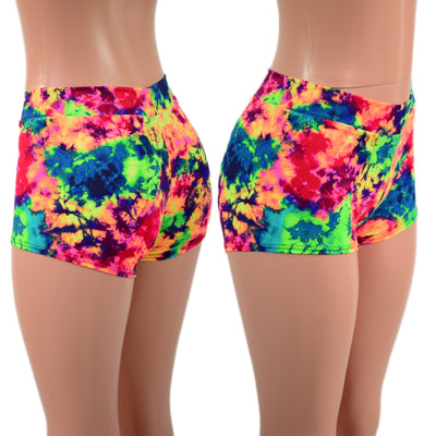 Midrise Shorts in Acid Splash