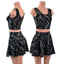 Ready To Ship Black Lightning Crop Tank (TOP ONLY)-4