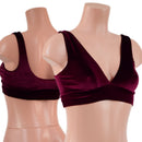 Starlette Bralette in Burgundy Velvet-1