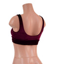 Starlette Bralette in Burgundy Velvet-6
