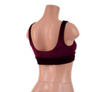 Starlette Bralette in Burgundy Velvet-5