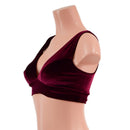 Starlette Bralette in Burgundy Velvet-4