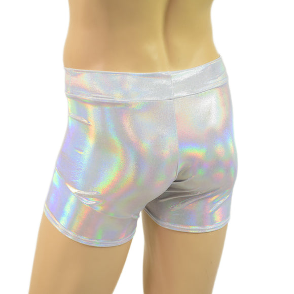 Mens Rio Midrise Shorts in Flashbulb Holographic