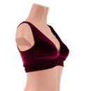 Starlette Bralette in Burgundy Velvet-3