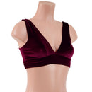 Starlette Bralette in Burgundy Velvet-2