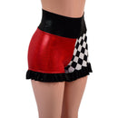 High Waist Circus Shorts with Ruffled Leg-4