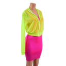 Kimberly Jacket in Neon Yellow Mesh-6