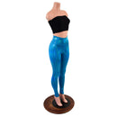Peacock Holographic High Waist Leggings-2